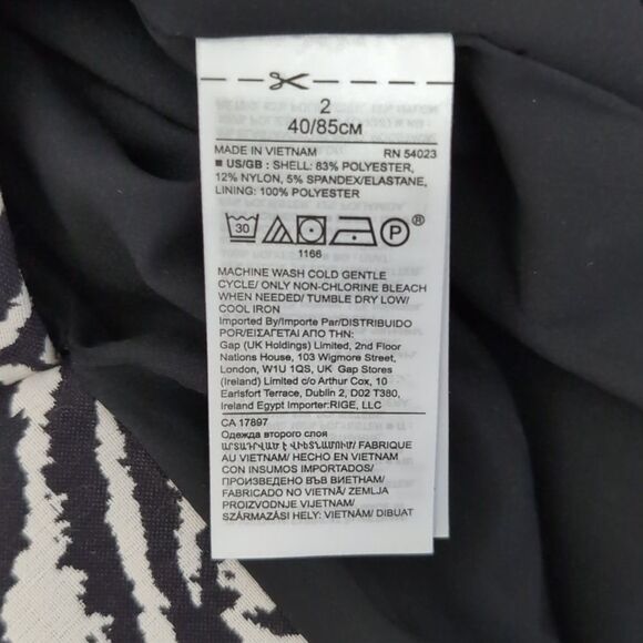 Banana Republic NWT Brocade Fitted Animal Print Sheath Dress Zebra XS… - Picture 11 of 13